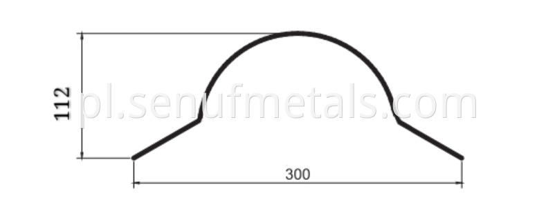 112-300 ridge cap drawing